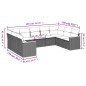 vidaXL 9-tlg. Garten-Sofagarnitur mit Kissen Grau Poly Rattan vidaXL 9-tlg. Garten-Sofagarnitur mit Kissen Grau Poly Rattan
