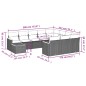 vidaXL 11-tlg. Garten-Sofagarnitur mit Kissen Beige Poly Rattan vidaXL 11-tlg. Garten-Sofagarnitur mit Kissen Beige Poly Rattan