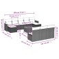 vidaXL 11-tlg. Garten-Sofagarnitur mit Kissen Schwarz Poly Rattan vidaXL 11-tlg. Garten-Sofagarnitur mit Kissen Schwarz Poly Rattan