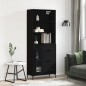 Highboard Schwarz 69,5x34x180 cm Holzwerkstoff Highboard Schwarz 69,5x34x180 cm Holzwerkstoff