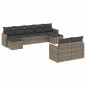 vidaXL 9-tlg. Garten-Sofagarnitur mit Kissen Grau Poly Rattan vidaXL 9-tlg. Garten-Sofagarnitur mit Kissen Grau Poly Rattan