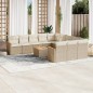 vidaXL 12-tlg. Garten-Sofagarnitur mit Kissen Beige Poly Rattan vidaXL 12-tlg. Garten-Sofagarnitur mit Kissen Beige Poly Rattan