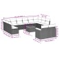 vidaXL 13-tlg. Garten-Sofagarnitur mit Kissen Schwarz Poly Rattan vidaXL 13-tlg. Garten-Sofagarnitur mit Kissen Schwarz Poly Rattan
