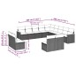 vidaXL 13-tlg. Garten-Sofagarnitur mit Kissen Schwarz Poly Rattan vidaXL 13-tlg. Garten-Sofagarnitur mit Kissen Schwarz Poly Rattan