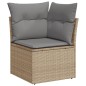 vidaXL 7-tlg. Garten-Sofagarnitur mit Kissen Beige Poly Rattan vidaXL 7-tlg. Garten-Sofagarnitur mit Kissen Beige Poly Rattan