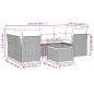 vidaXL 7-tlg. Garten-Sofagarnitur mit Kissen Beige Poly Rattan vidaXL 7-tlg. Garten-Sofagarnitur mit Kissen Beige Poly Rattan