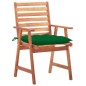 Garten-Essstühle 2 Stk. mit Kissen Massivholz Akazie Garten-Essstühle 2 Stk. mit Kissen Massivholz Akazie
