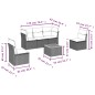 vidaXL 6-tlg. Garten-Sofagarnitur mit Kissen Beige Poly Rattan vidaXL 6-tlg. Garten-Sofagarnitur mit Kissen Beige Poly Rattan