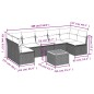 vidaXL 8-tlg. Garten-Sofagarnitur mit Kissen Beige Poly Rattan vidaXL 8-tlg. Garten-Sofagarnitur mit Kissen Beige Poly Rattan