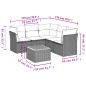 vidaXL 6-tlg. Garten-Sofagarnitur mit Kissen Schwarz Poly Rattan vidaXL 6-tlg. Garten-Sofagarnitur mit Kissen Schwarz Poly Rattan