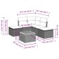 vidaXL 6-tlg. Garten-Sofagarnitur mit Kissen Beige Poly Rattan vidaXL 6-tlg. Garten-Sofagarnitur mit Kissen Beige Poly Rattan