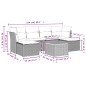 vidaXL 7-tlg. Garten-Sofagarnitur mit Kissen Schwarz Poly Rattan vidaXL 7-tlg. Garten-Sofagarnitur mit Kissen Schwarz Poly Rattan