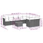 vidaXL 10-tlg. Garten-Sofagarnitur mit Kissen Schwarz Poly Rattan vidaXL 10-tlg. Garten-Sofagarnitur mit Kissen Schwarz Poly Rattan
