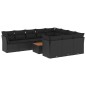 vidaXL 11-tlg. Garten-Sofagarnitur mit Kissen Schwarz Poly Rattan vidaXL 11-tlg. Garten-Sofagarnitur mit Kissen Schwarz Poly Rattan