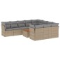 vidaXL 11-tlg. Garten-Sofagarnitur mit Kissen Beige Poly Rattan vidaXL 11-tlg. Garten-Sofagarnitur mit Kissen Beige Poly Rattan