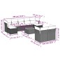 vidaXL 10-tlg. Garten-Sofagarnitur mit Kissen Schwarz Poly Rattan vidaXL 10-tlg. Garten-Sofagarnitur mit Kissen Schwarz Poly Rattan