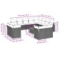 vidaXL 13-tlg. Garten-Sofagarnitur mit Kissen Schwarz Poly Rattan vidaXL 13-tlg. Garten-Sofagarnitur mit Kissen Schwarz Poly Rattan