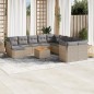 vidaXL 12-tlg. Garten-Sofagarnitur mit Kissen Beige Poly Rattan vidaXL 12-tlg. Garten-Sofagarnitur mit Kissen Beige Poly Rattan