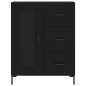 Highboard Schwarz 69,5x34x180 cm Holzwerkstoff Highboard Schwarz 69,5x34x180 cm Holzwerkstoff
