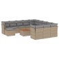 vidaXL 13-tlg. Garten-Sofagarnitur mit Kissen Beige Poly Rattan vidaXL 13-tlg. Garten-Sofagarnitur mit Kissen Beige Poly Rattan