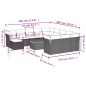 vidaXL 13-tlg. Garten-Sofagarnitur mit Kissen Beige Poly Rattan vidaXL 13-tlg. Garten-Sofagarnitur mit Kissen Beige Poly Rattan