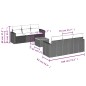 vidaXL 7-tlg. Garten-Sofagarnitur mit Kissen Grau Poly Rattan vidaXL 7-tlg. Garten-Sofagarnitur mit Kissen Grau Poly Rattan