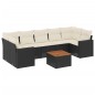 vidaXL 8-tlg. Garten-Sofagarnitur mit Kissen Schwarz Poly Rattan vidaXL 8-tlg. Garten-Sofagarnitur mit Kissen Schwarz Poly Rattan