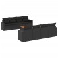 vidaXL 9-tlg. Garten-Sofagarnitur mit Kissen Schwarz Poly Rattan vidaXL 9-tlg. Garten-Sofagarnitur mit Kissen Schwarz Poly Rattan