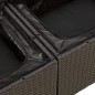 vidaXL 7-tlg. Garten-Sofagarnitur mit Kissen Schwarz Poly Rattan vidaXL 7-tlg. Garten-Sofagarnitur mit Kissen Schwarz Poly Rattan