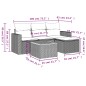vidaXL 5-tlg. Garten-Sofagarnitur mit Kissen Beige Poly Rattan vidaXL 5-tlg. Garten-Sofagarnitur mit Kissen Beige Poly Rattan