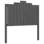 Massivholzbett mit Kopfteil Grau 100x200 cm Massivholzbett mit Kopfteil Grau 100x200 cm