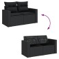 vidaXL 9-tlg. Garten-Sofagarnitur mit Kissen Schwarz Poly Rattan vidaXL 9-tlg. Garten-Sofagarnitur mit Kissen Schwarz Poly Rattan