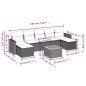vidaXL 8-tlg. Garten-Sofagarnitur mit Kissen Beige Poly Rattan vidaXL 8-tlg. Garten-Sofagarnitur mit Kissen Beige Poly Rattan
