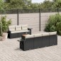 vidaXL 8-tlg. Garten-Sofagarnitur mit Kissen Schwarz Poly Rattan vidaXL 8-tlg. Garten-Sofagarnitur mit Kissen Schwarz Poly Rattan