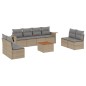 vidaXL 9-tlg. Garten-Sofagarnitur mit Kissen Beige Poly Rattan vidaXL 9-tlg. Garten-Sofagarnitur mit Kissen Beige Poly Rattan