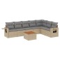 vidaXL 8-tlg. Garten-Sofagarnitur mit Kissen Beige Poly Rattan vidaXL 8-tlg. Garten-Sofagarnitur mit Kissen Beige Poly Rattan