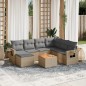 vidaXL 8-tlg. Garten-Sofagarnitur mit Kissen Beige Poly Rattan vidaXL 8-tlg. Garten-Sofagarnitur mit Kissen Beige Poly Rattan