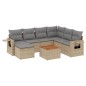 vidaXL 8-tlg. Garten-Sofagarnitur mit Kissen Beige Poly Rattan vidaXL 8-tlg. Garten-Sofagarnitur mit Kissen Beige Poly Rattan