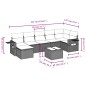 vidaXL 8-tlg. Garten-Sofagarnitur mit Kissen Beige Poly Rattan vidaXL 8-tlg. Garten-Sofagarnitur mit Kissen Beige Poly Rattan