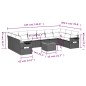 vidaXL 11-tlg. Garten-Sofagarnitur mit Kissen Schwarz Poly Rattan vidaXL 11-tlg. Garten-Sofagarnitur mit Kissen Schwarz Poly Rattan