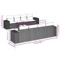 vidaXL 9-tlg. Garten-Sofagarnitur mit Kissen Beige Poly Rattan vidaXL 9-tlg. Garten-Sofagarnitur mit Kissen Beige Poly Rattan