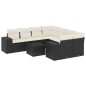 vidaXL 9-tlg. Garten-Sofagarnitur mit Kissen Schwarz Poly Rattan vidaXL 9-tlg. Garten-Sofagarnitur mit Kissen Schwarz Poly Rattan