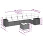 vidaXL 7-tlg. Garten-Sofagarnitur mit Kissen Beige Poly Rattan vidaXL 7-tlg. Garten-Sofagarnitur mit Kissen Beige Poly Rattan