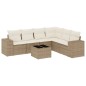 vidaXL 7-tlg. Garten-Sofagarnitur mit Kissen Beige Poly Rattan vidaXL 7-tlg. Garten-Sofagarnitur mit Kissen Beige Poly Rattan