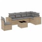 vidaXL 7-tlg. Garten-Sofagarnitur mit Kissen Beige Poly Rattan vidaXL 7-tlg. Garten-Sofagarnitur mit Kissen Beige Poly Rattan
