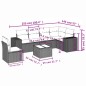 vidaXL 7-tlg. Garten-Sofagarnitur mit Kissen Beige Poly Rattan vidaXL 7-tlg. Garten-Sofagarnitur mit Kissen Beige Poly Rattan