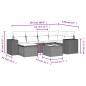 vidaXL 7-tlg. Garten-Sofagarnitur mit Kissen Schwarz Poly Rattan vidaXL 7-tlg. Garten-Sofagarnitur mit Kissen Schwarz Poly Rattan