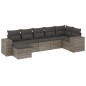 vidaXL 7-tlg. Garten-Sofagarnitur mit Kissen Grau Poly Rattan vidaXL 7-tlg. Garten-Sofagarnitur mit Kissen Grau Poly Rattan