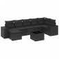 vidaXL 8-tlg. Garten-Sofagarnitur mit Kissen Schwarz Poly Rattan vidaXL 8-tlg. Garten-Sofagarnitur mit Kissen Schwarz Poly Rattan