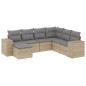 vidaXL 7-tlg. Garten-Sofagarnitur mit Kissen Beige Poly Rattan vidaXL 7-tlg. Garten-Sofagarnitur mit Kissen Beige Poly Rattan